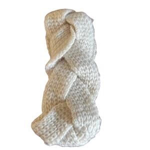 H&M Cream Acrylic Knit Headband Ear warmer